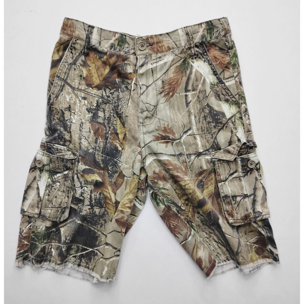 Realtree Cargo Shorts Camo Youth XXL 18 (29x10) Real Tree Ap Camouflage